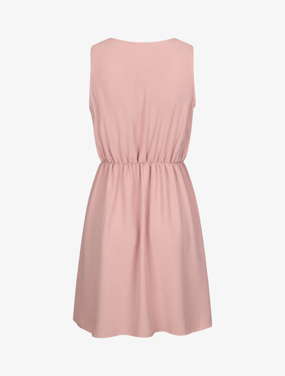 Robe courte sans manches à chaîne - Rose - 2