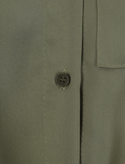 Chemise fluide unie à nouer - Kaki - 3
