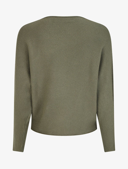Pull chauve-souris uni - Kaki - 2