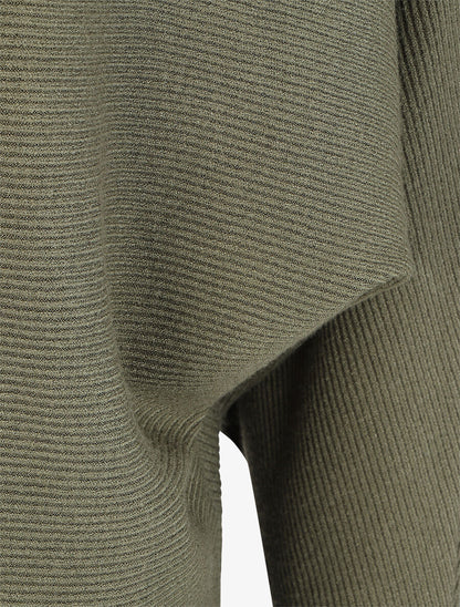 Pull chauve-souris uni - Kaki - 3