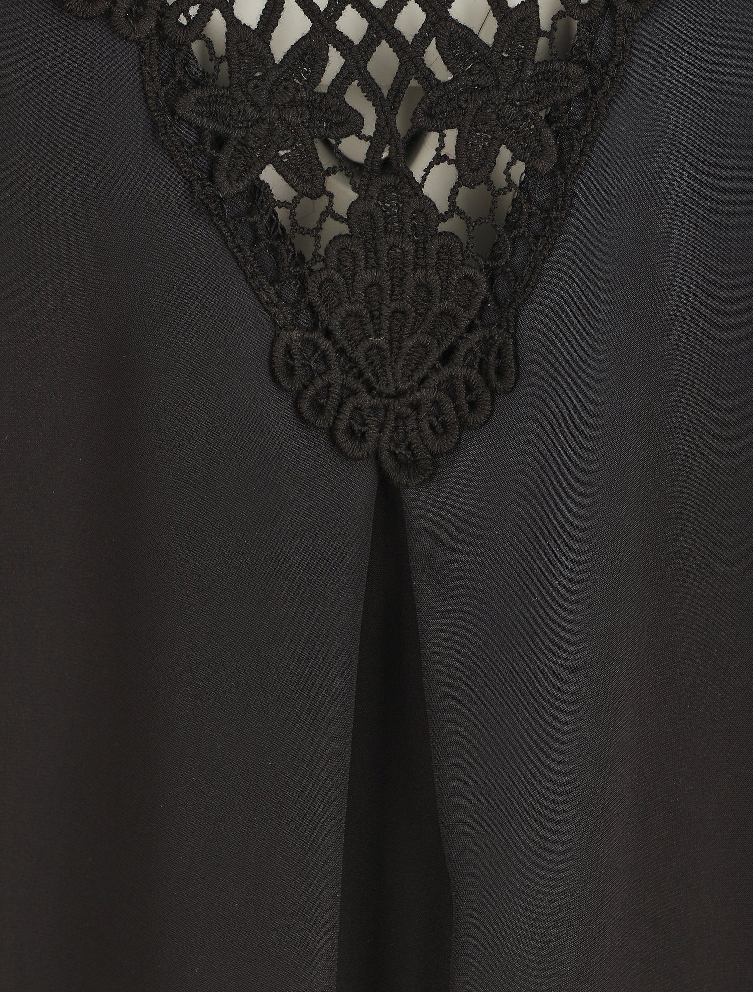 Top fluide dos en crochet - Noir - 3