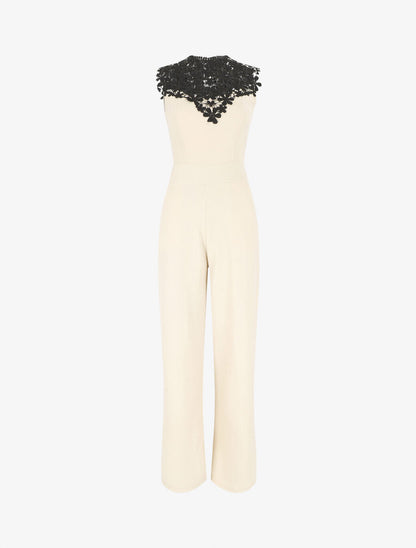 Combinaison unie sans manches - Beige - 4