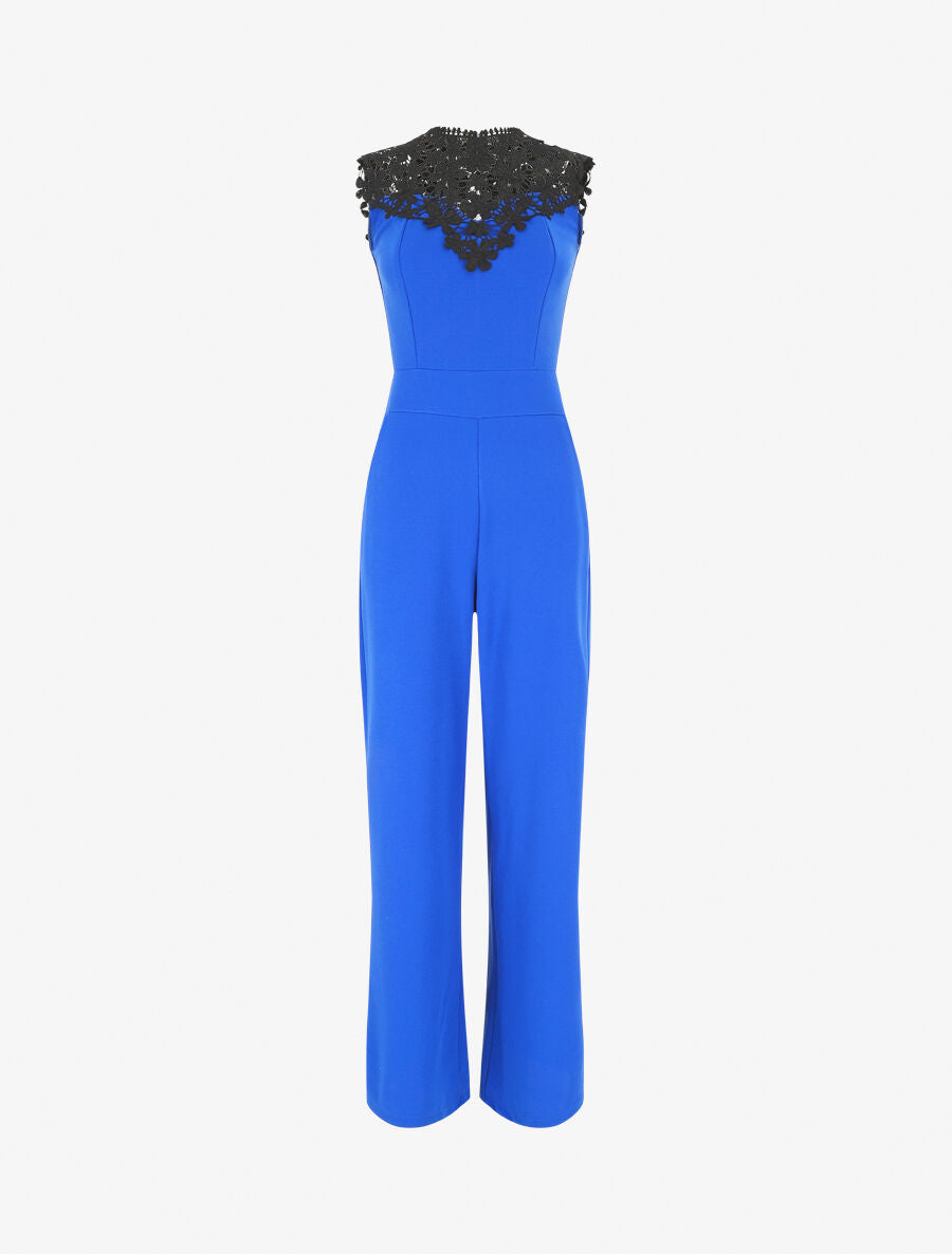 Combinaison unie sans manches - Bleu roi - 1