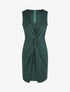 Robe ajustée sans manches à noeud - Vert foncé - 4