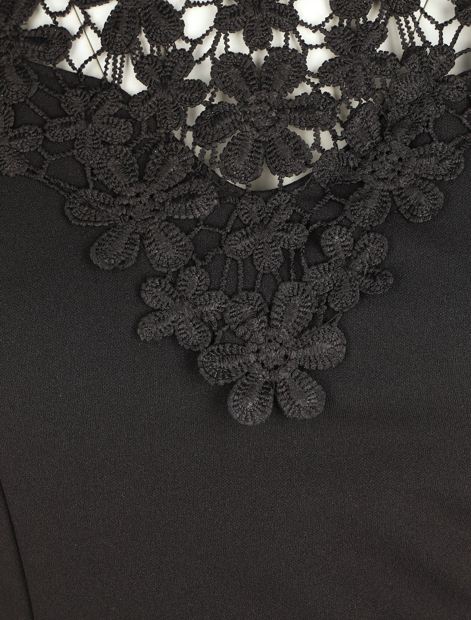Robe ajustée sans manches col crochet - Noir - 3