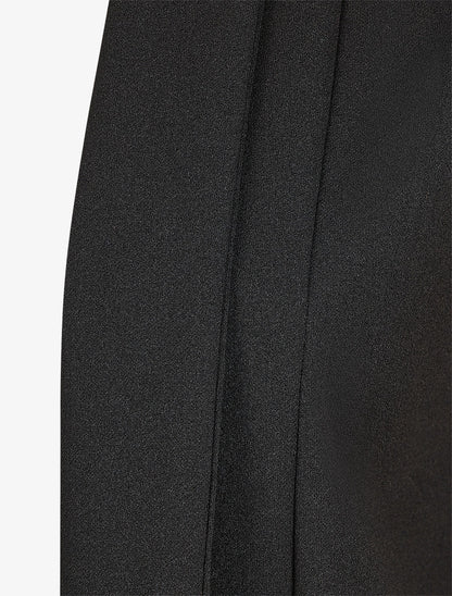 Blazer fin uni coupe droite - Noir - 3