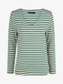 Pull rayé droit irisé - Vert - 4