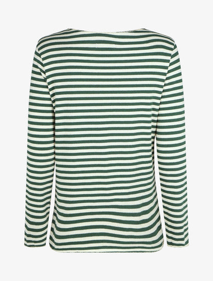 Pull rayé droit irisé - Vert - 2