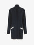 Gilet long col châle - Marine - 4