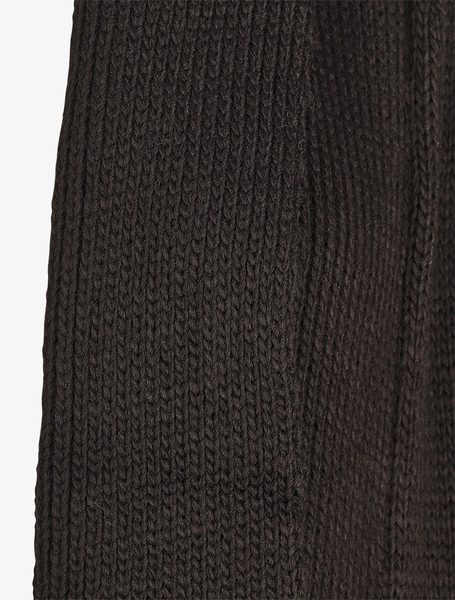Gilet mi-long col châle - Noir - 3