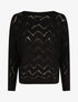 Pull loose col bateau - Noir - 4