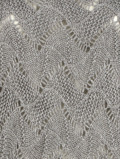 Pull loose col bateau - Gris - 3