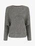 Pull droit uni à col bateau - Gris - 4