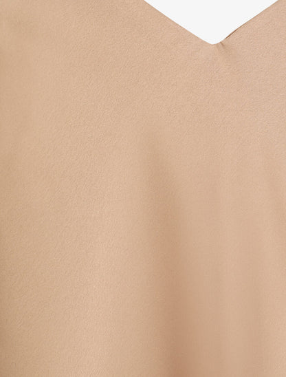 Caraco satiné uni - Beige - 3