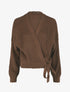 Pull cache-coeur loose uni - Marron - 1