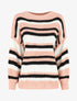 Pull loose à rayures - Rose - 5