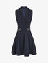 Robe patineuse courte sans manches - Marine - 4