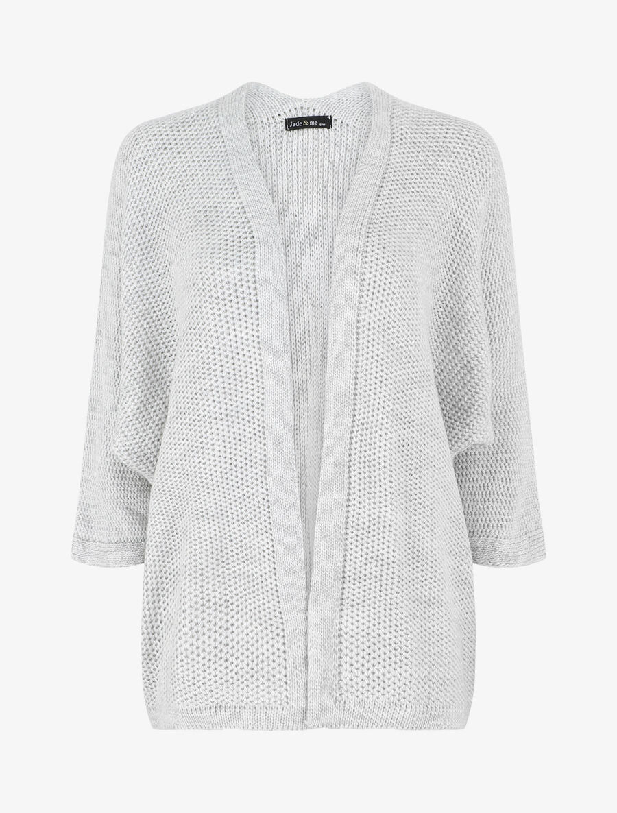 Gilet mi-long oversize - Gris clair - 4