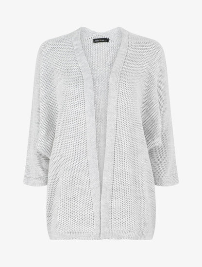 Gilet mi-long oversize - Gris clair - 4