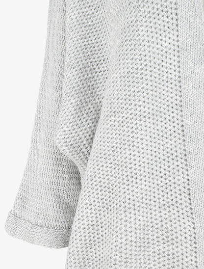 Gilet mi-long oversize - Gris clair - 3