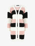 Gilet long rayé - Rose - 4