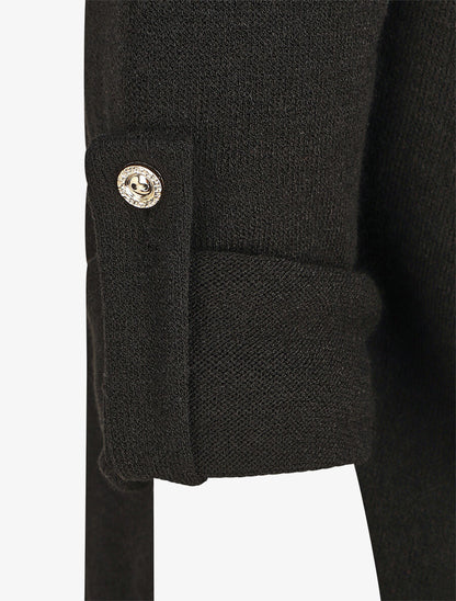 Gilet uni coupe droite - Noir - 3