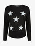 Pull ample motif étoile en sequins - Noir - 4