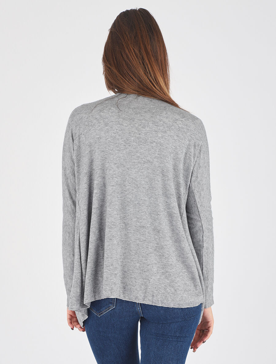 Ensemble gilet et t-shirt bicolore - Gris clair - 5