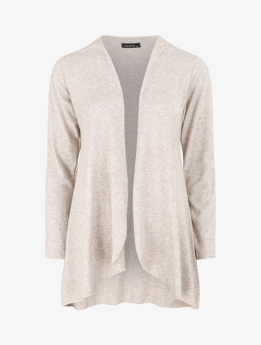 Gilet basique en maille - Beige - 1