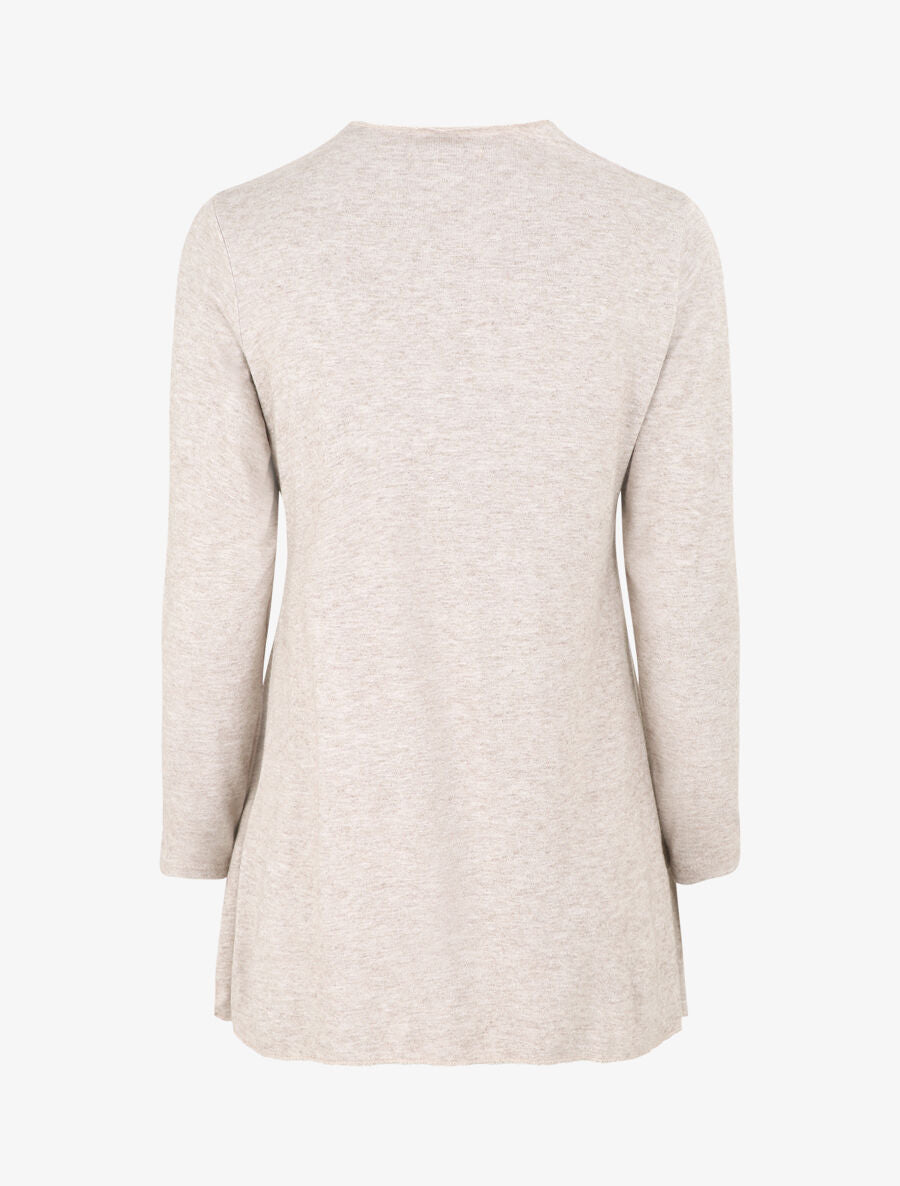 Gilet basique en maille - Beige - 2