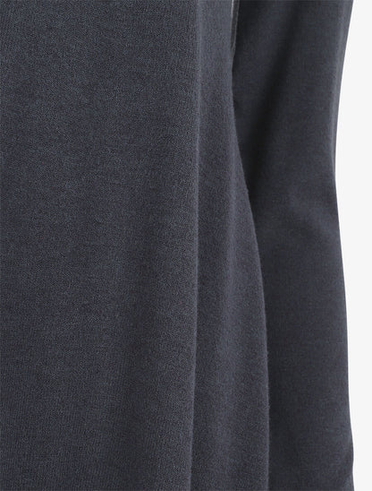 Gilet basique en maille - Marine - 3