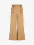 Pantalon à pont ample taille haute - Camel - 1