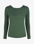 Pull fin droit dos en crochet - Vert - 7