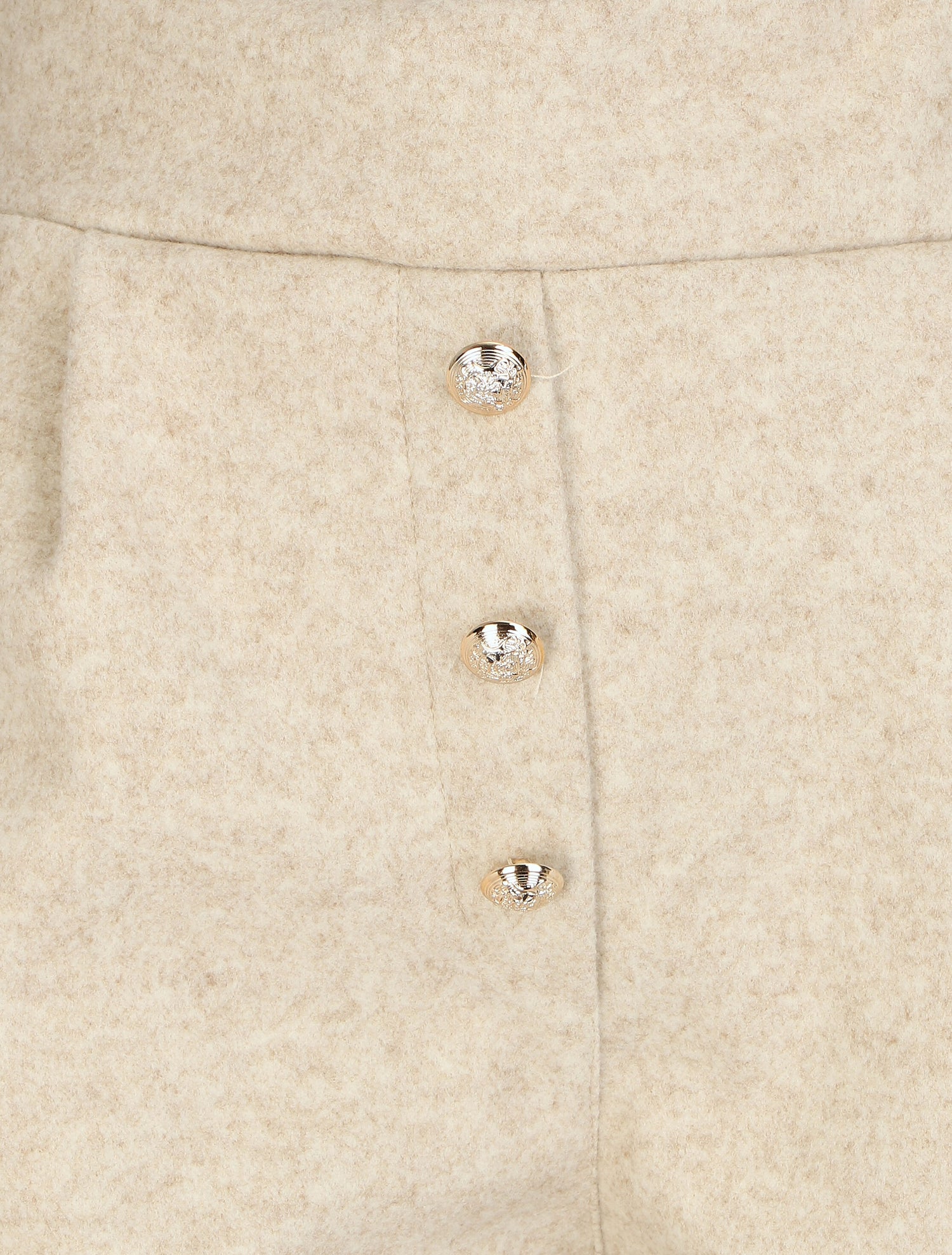 Short droit taille haute - Beige - 3
