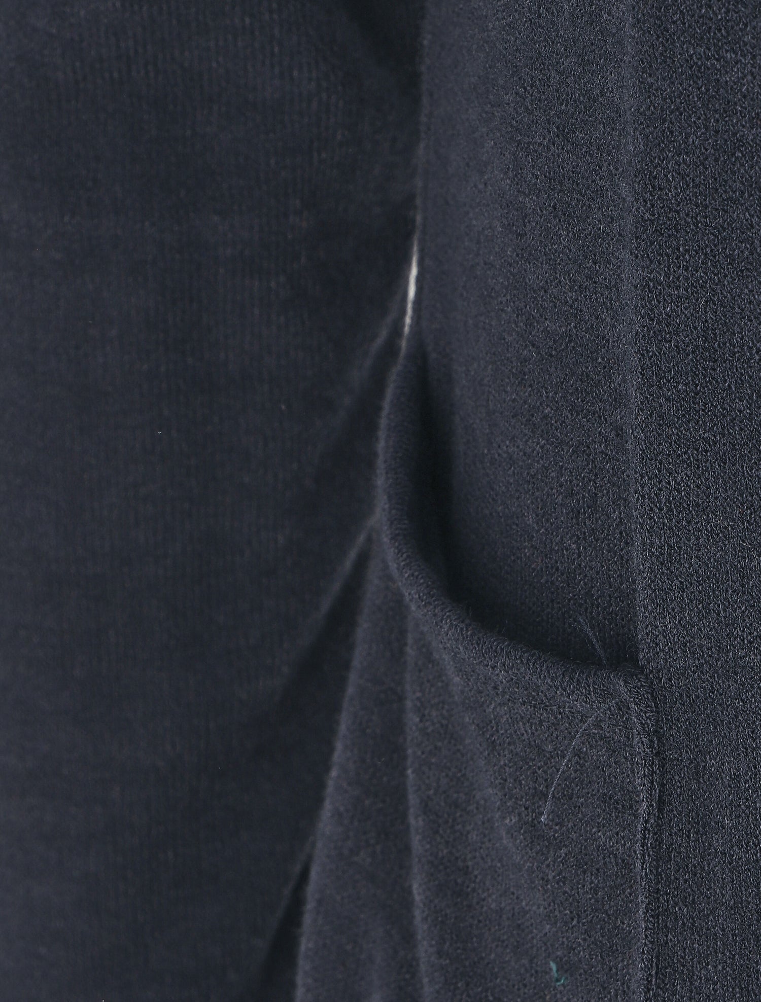 Gilet long en maille à capuche - Marine - 3