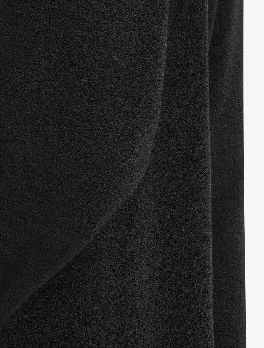 Gilet mi-long uni - Noir - 3