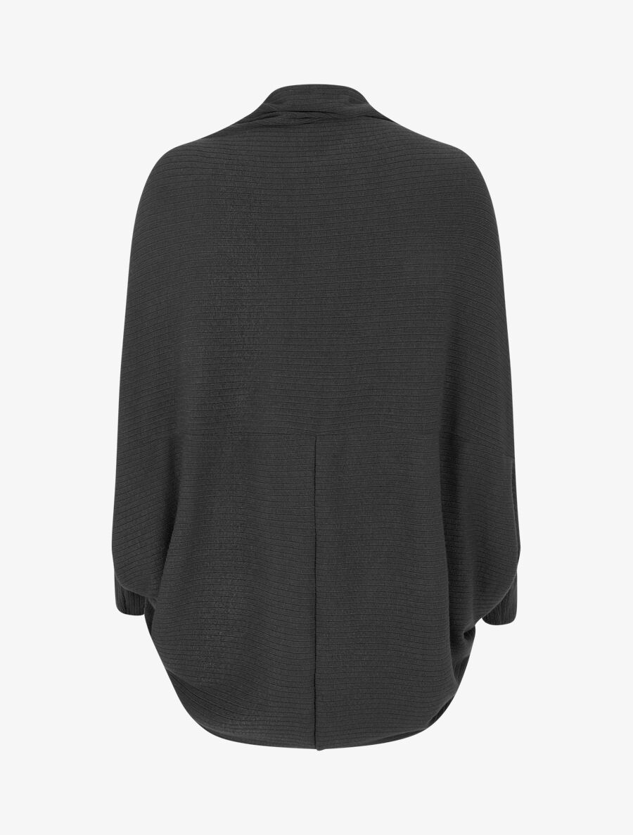 Gilet style cape - Noir - 2