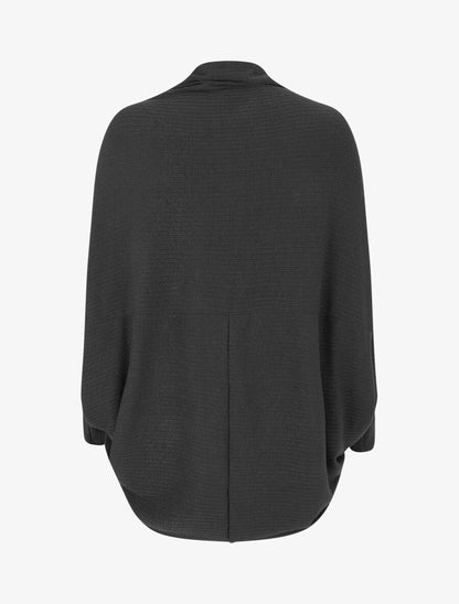 Gilet style cape - Noir - 2
