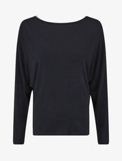 Pull loose dos nu bijou à perles - Marine - 1