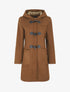 Duffle coat long coupe droite - Marron - 1