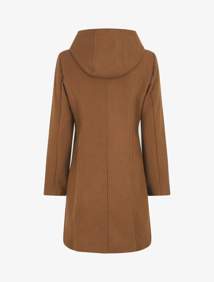 Duffle coat long coupe droite - Marron - 2