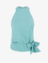 Top ample sans manches uni - Turquoise - 4