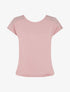 Top uni à dos en dentelle - Vieux rose - 4