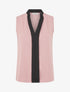 Top droit sans manches à liseré - Rose - 5