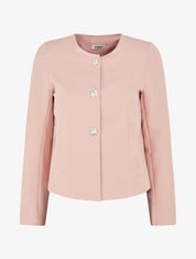Veste courte à boutons stylisés - Rose - 4