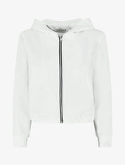 Sweat zippé à capuche - Blanc - 1