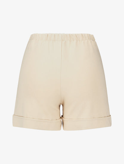 Short uni à boutons décoratifs - Beige - 2