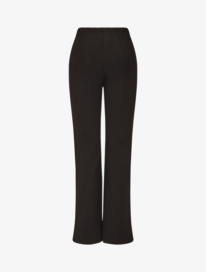 Pantalon uni à boutons décoratifs - Noir - 2