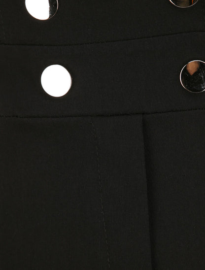 Robe courte coupe ajustée style tailleur - Noir - 3