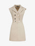 Robe courte coupe ajustée style tailleur - Beige - 1